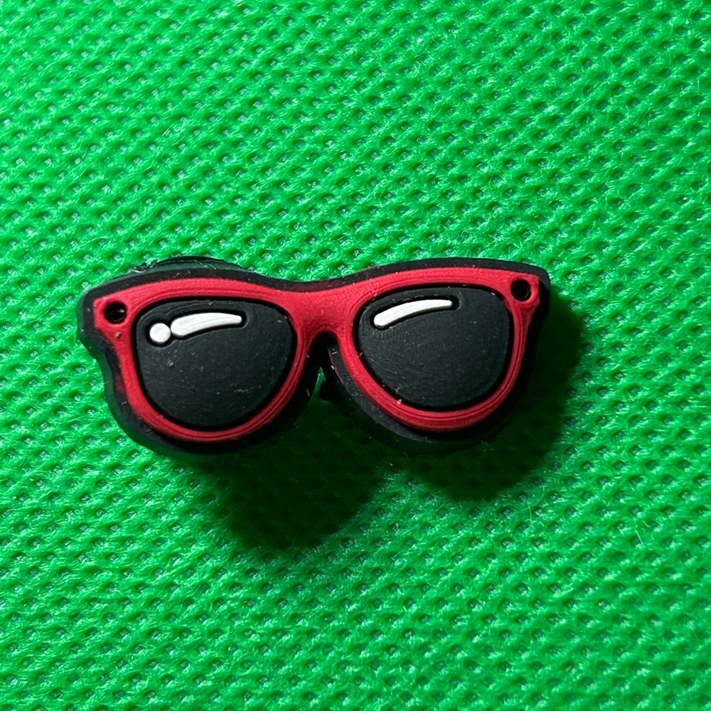 🌼 (5/$10 or 10/$15) NEW “Red Glasses” Fun Croc Shoe Charm Collection